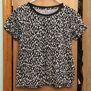 NWOT J. Crew Short Sleeve Top Size M
